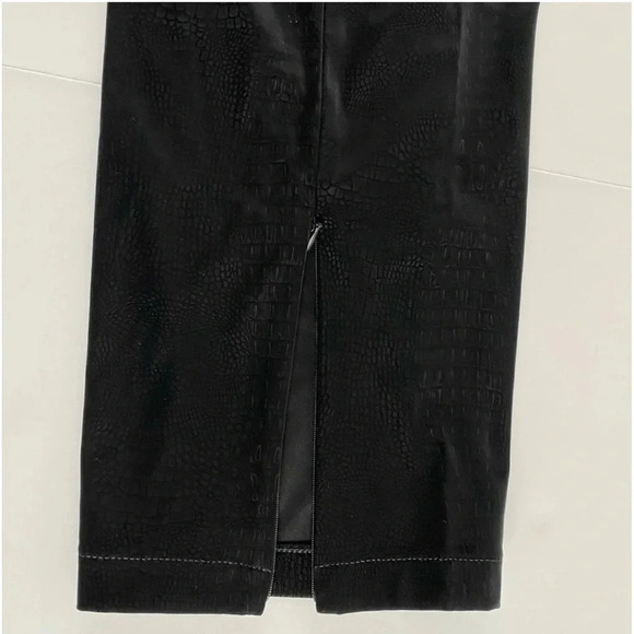 $179 NWT Good American The Croc Exec Pant Black High Waist Suede Plus Size 6 3XL - Picture 10 of 16